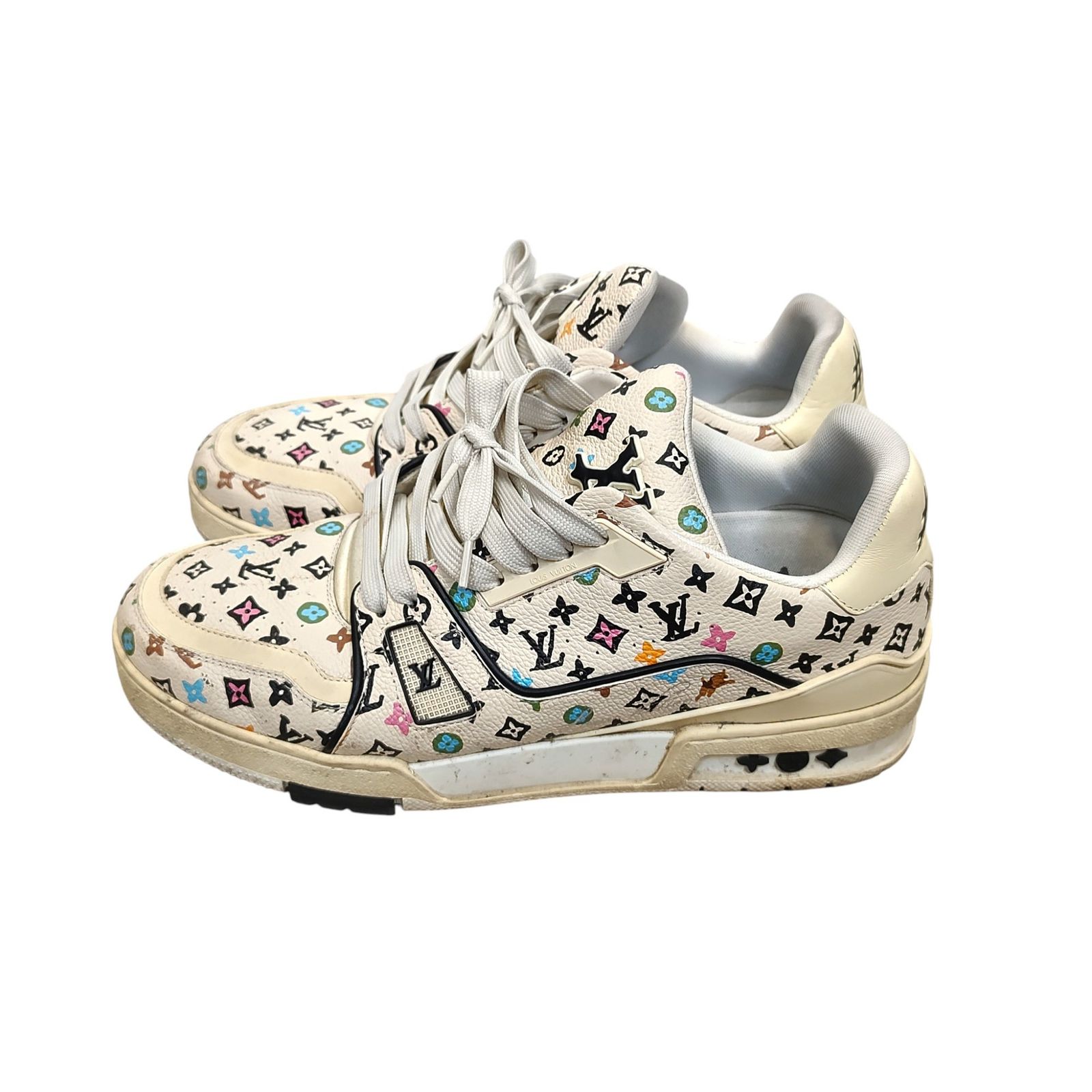 LOUIS VUITTON（ルイ・ヴィトン） モノグラム レザー スニーカー LOUIS VUITTON ルイ・ヴィトン 24年 LVトレイナーライン モノグラム