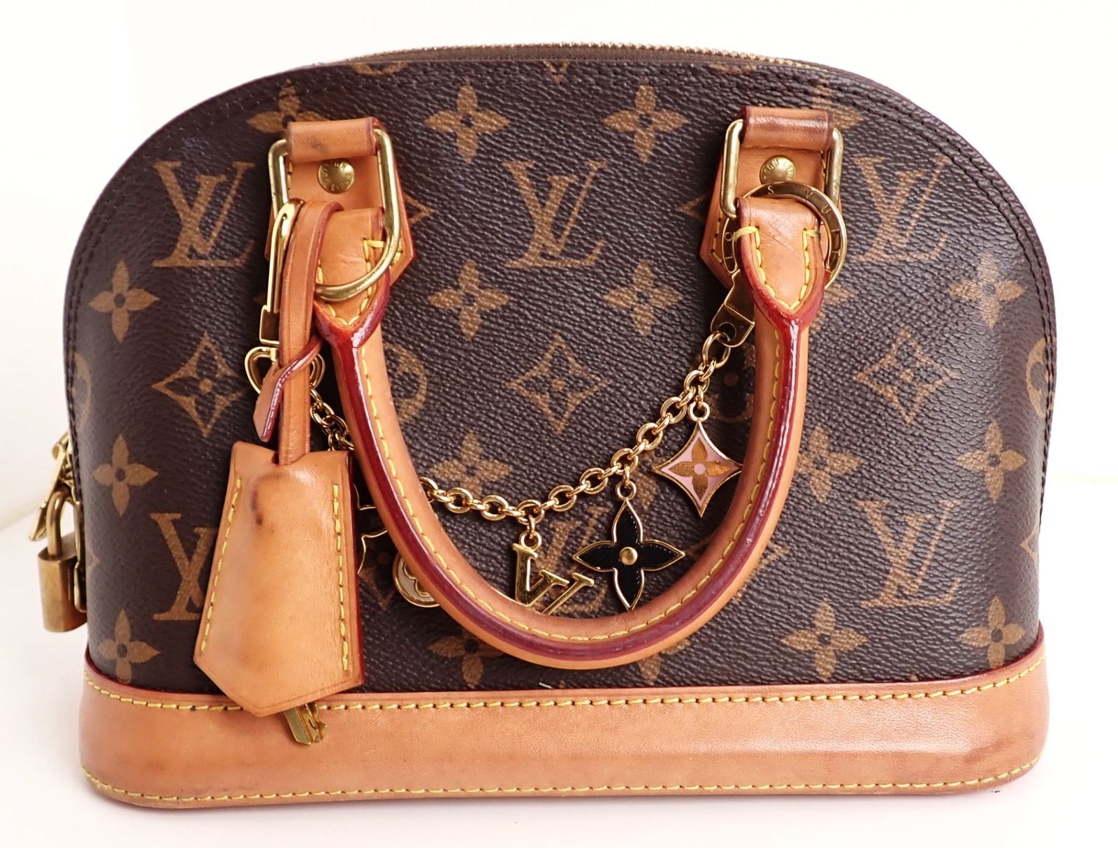 ルイヴィトン　アルマ極美品　ダークブラウン バッグ 定価28万 LOUIS VUITTON(ルイヴィトン) アルマBB M46990 モノグラム