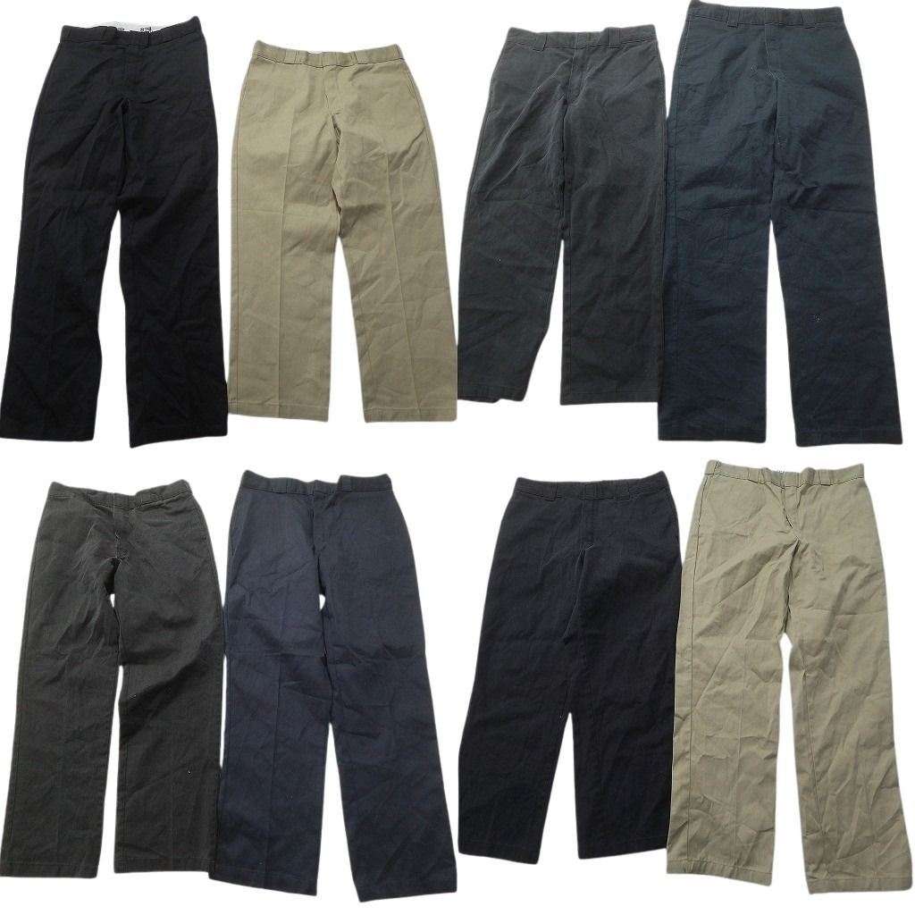 古着卸 ディッキーズ Dickies 874 ワーク パンツ セット メンズ 36 ストレート ブラック ネイビー 古着 NC 9278