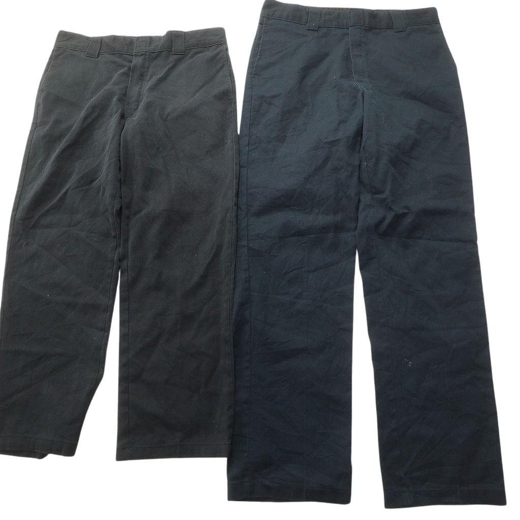 古着卸 まとめ売り ディッキーズ Dickies 874 ワーク パンツ セット メンズ 36 ストレート ブラック ネイビー 古着 NC 9278