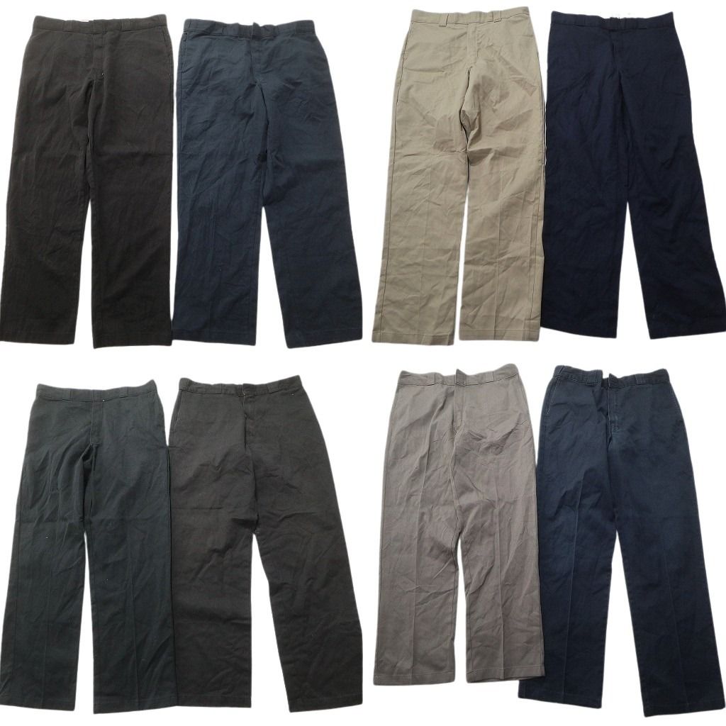 古着卸 ディッキーズ Dickies 874 ワーク パンツ セット メンズ 36 38 カーキ ネイビー ストレート 古着 NC 9277