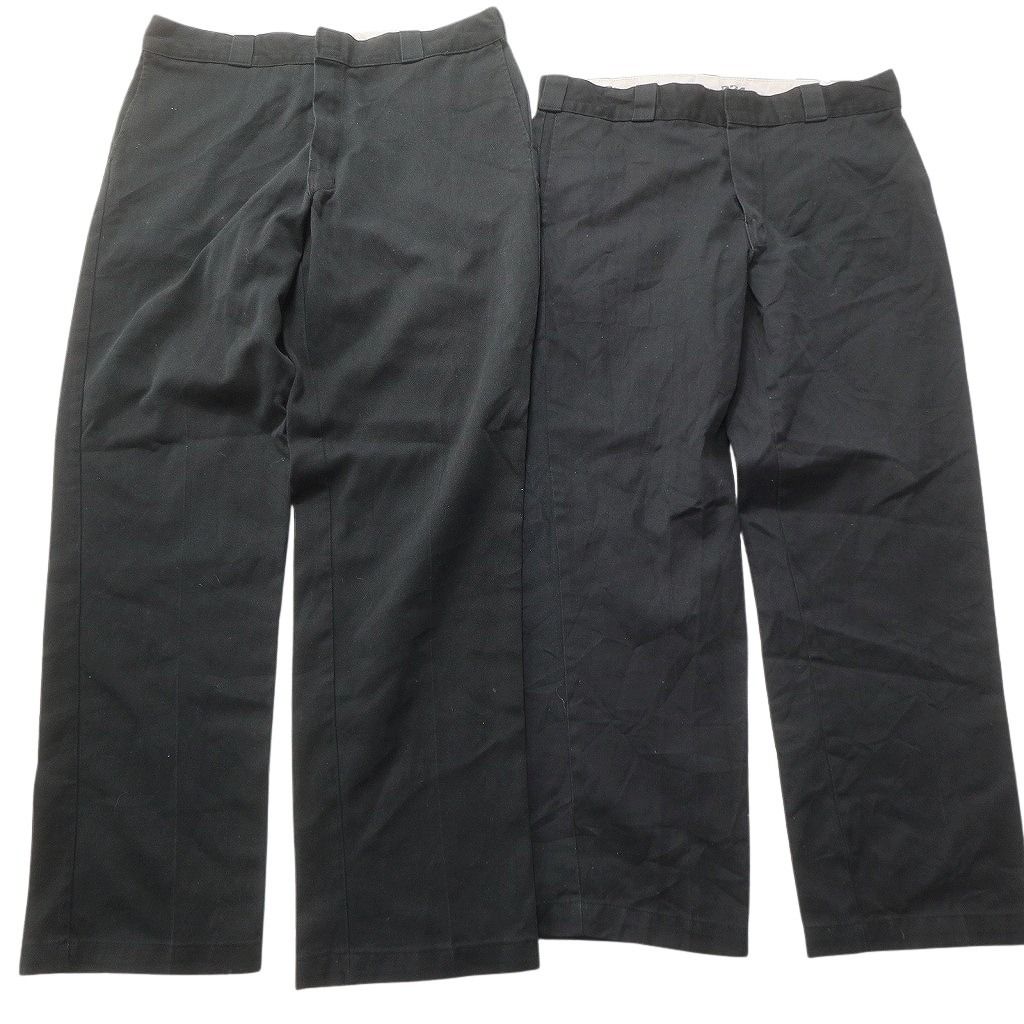 古着卸 まとめ売り ディッキーズ Dickies 874 ワーク パンツ セット メンズ 38 ストレート ブラック ネイビー 古着 NC 9274