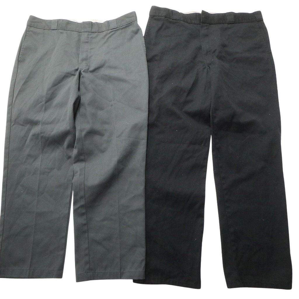 古着卸 まとめ売り ディッキーズ Dickies 874 ワーク パンツ セット メンズ 40 ストレート ネイビー グレー 古着 NC 9271