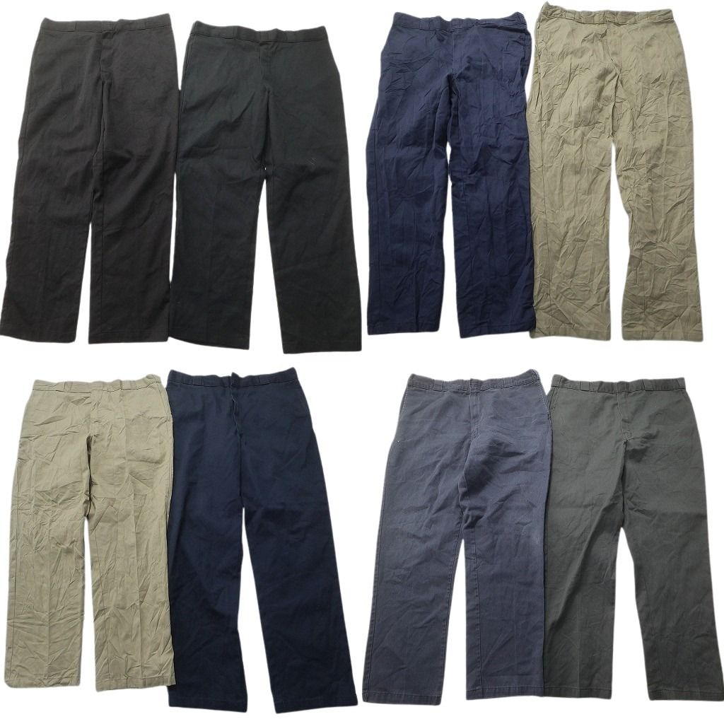 古着卸 ディッキーズ Dickies 874 ワーク パンツ セット メンズ 40 ストレート ネイビー カーキ 古着 NC 9270