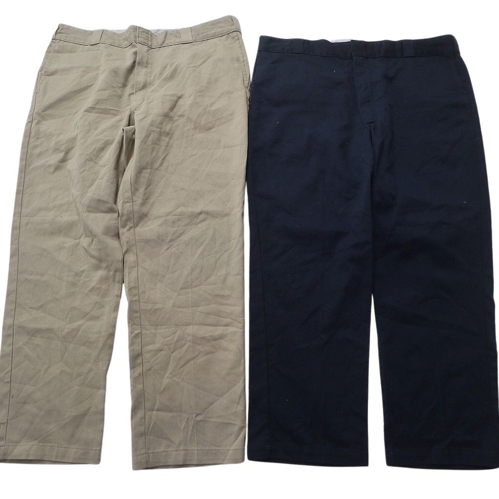 古着卸 まとめ売り ディッキーズ Dickies 874 ワーク パンツ セット メンズ 42 |44 ストレート ブラック ネイビー 古着 NC 9267