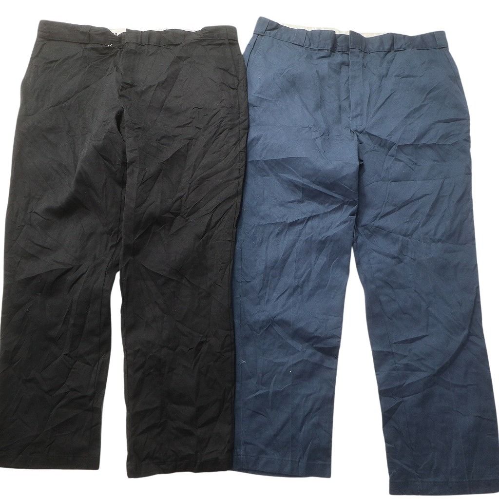 古着卸 まとめ売り ディッキーズ Dickies 874 ワーク パンツ セット メンズ 44 |46 ブラック 古着 NC 9266