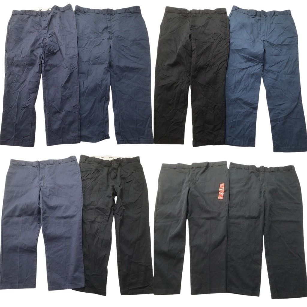 古着卸 ディッキーズ Dickies 874 ワーク パンツ セット メンズ 44 46 ブラック 古着 NC 9266