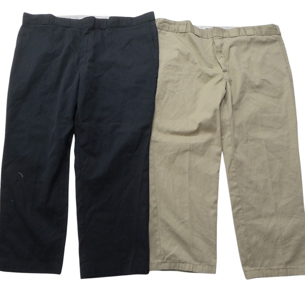 古着卸 まとめ売り ディッキーズ Dickies 874 ワーク パンツ セット メンズ 46 |48 |56 ブラック ストレート 古着 NC 9265