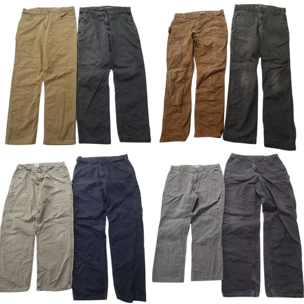古着卸 まとめ売り カーハート Carhartt ダック ペインター パンツ セット メンズ 34 |35 |36 ワーク ストレート 古着 NC 9300