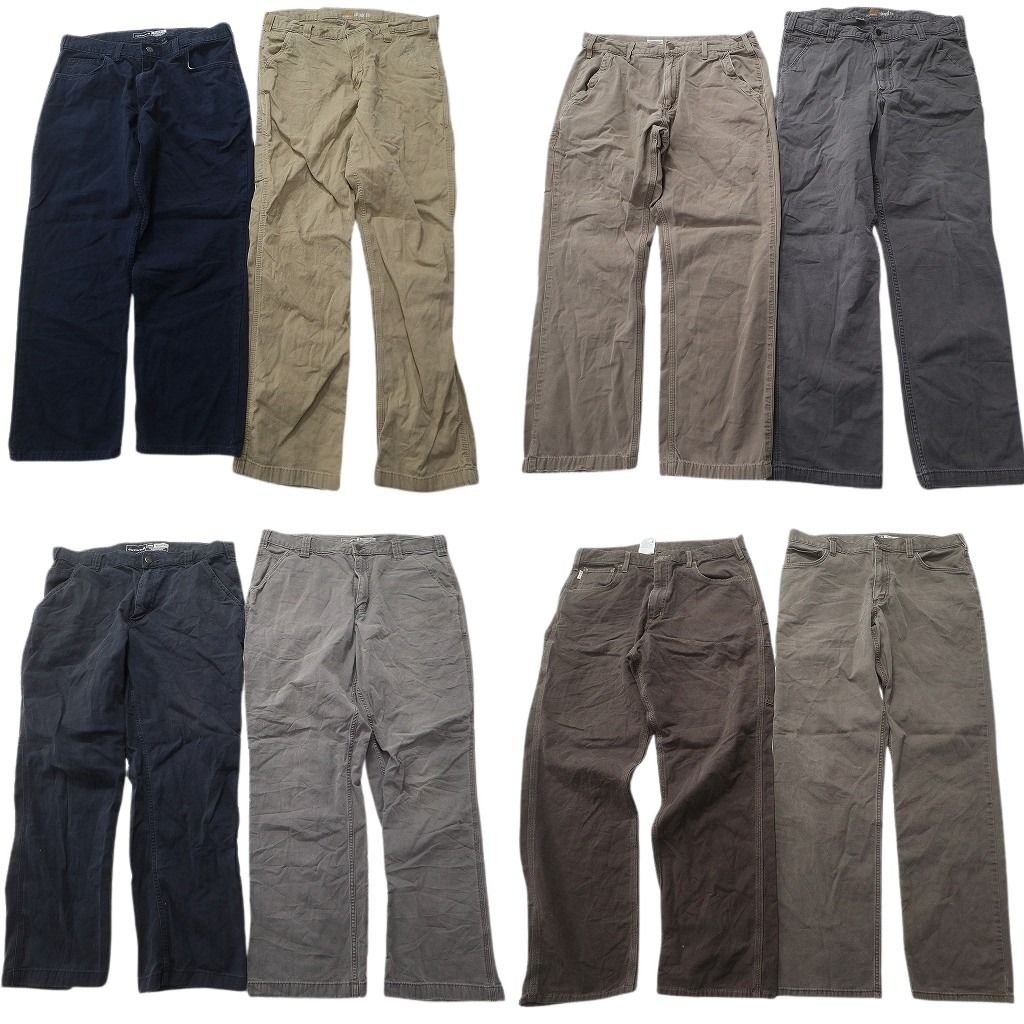 古着卸 まとめ売り カーハート Carhartt ダック ペインター パンツ セット メンズ 36 ワーク ストレート ネイビー 古着 NC 9298