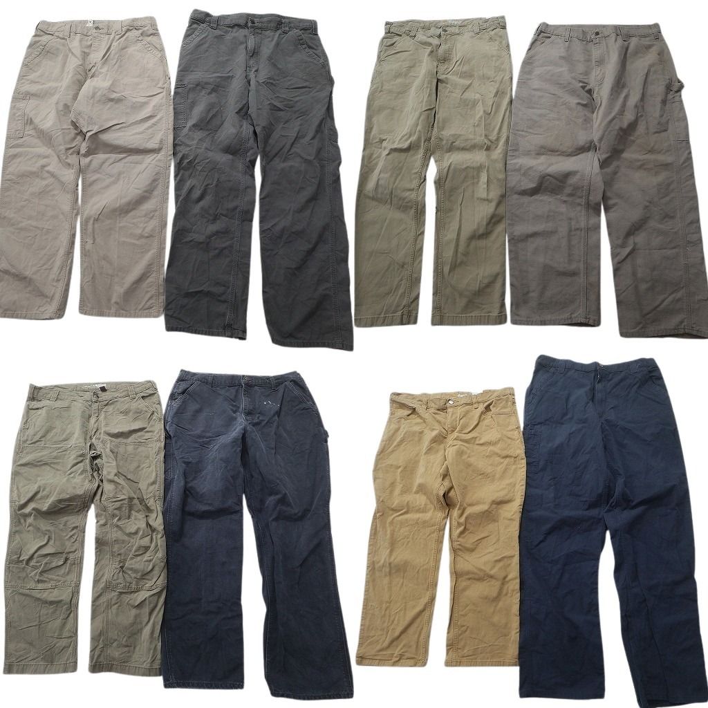 古着卸 まとめ売り カーハート Carhartt ダック ペインター パンツ セット メンズ 38 ワイド ストレート ワーク 古着 NC 9296
