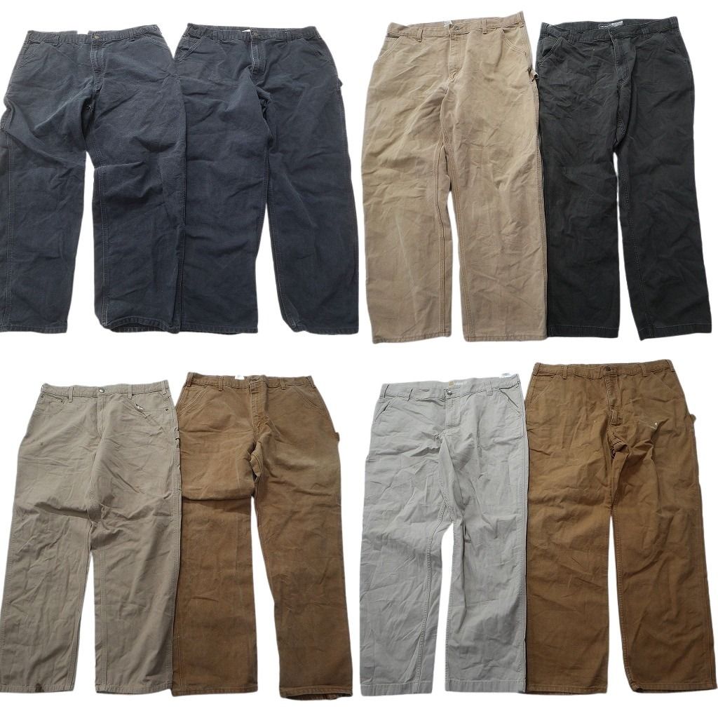 古着卸 まとめ売り カーハート Carhartt ダック ペインター パンツ セット メンズ 40 |42 ストレート ワーク 古着 NC 9293