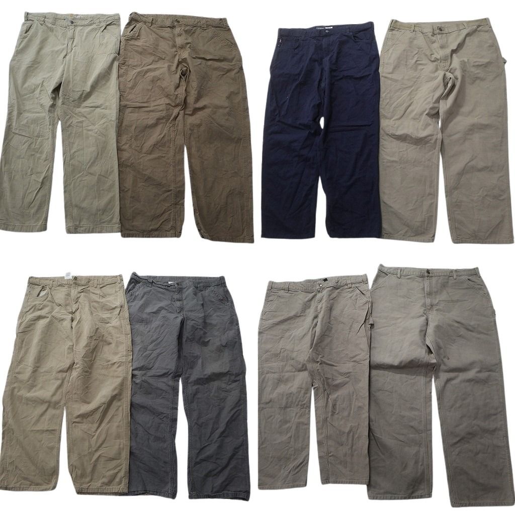 古着卸 カーハート Carhartt ダック ペインター パンツ セット メンズ 42 ストレート ワーク ワイド 古着 NC 9292