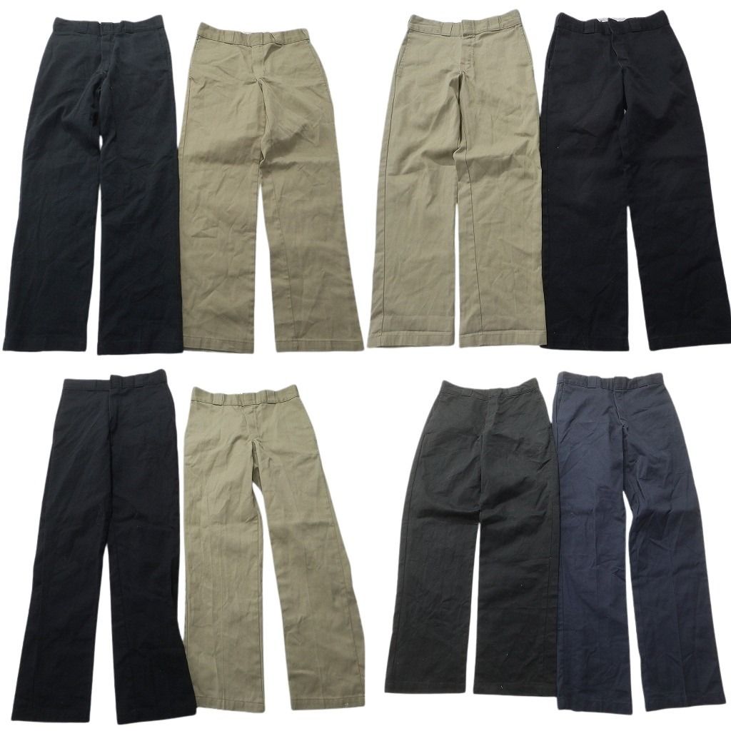 古着卸 ディッキーズ Dickies 874 ワーク パンツ セット メンズ 30 ブラック ネイビー ストレート 古着 NC 9289
