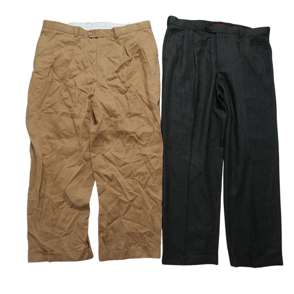 古着卸 まとめ売り スラックス パンツ セット メンズ 44 |42 |40 ベージュ グレー ブラック タック 古着 NC 9313