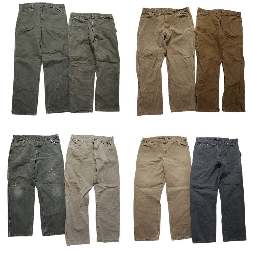 古着卸 ディッキーズ Dickies ダック ペインター パンツ セット メンズ 38 ペインティング ワーク 古着 NC 9309