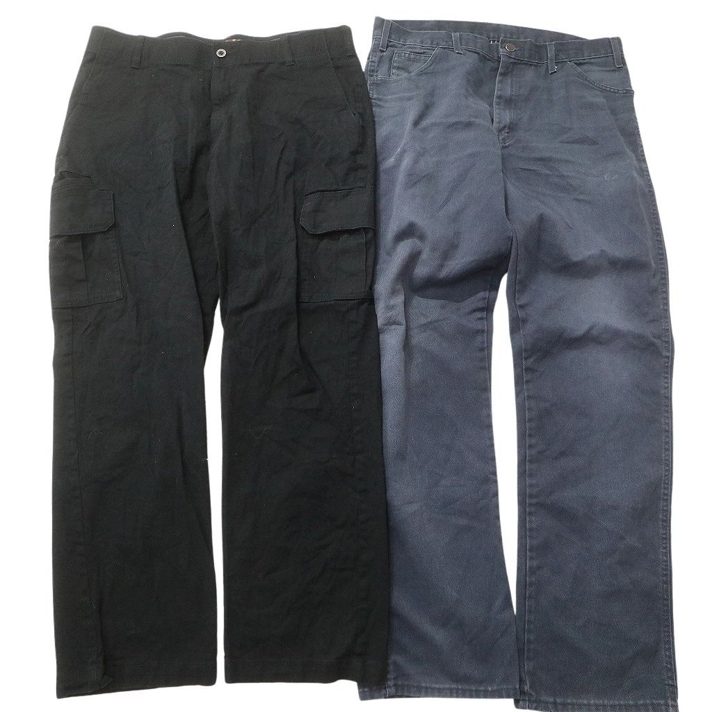 古着卸 まとめ売り ディッキーズ Dickies パンツ セット メンズ 38 カーゴ ワーク ブラック ネイビー 古着 NC 9339