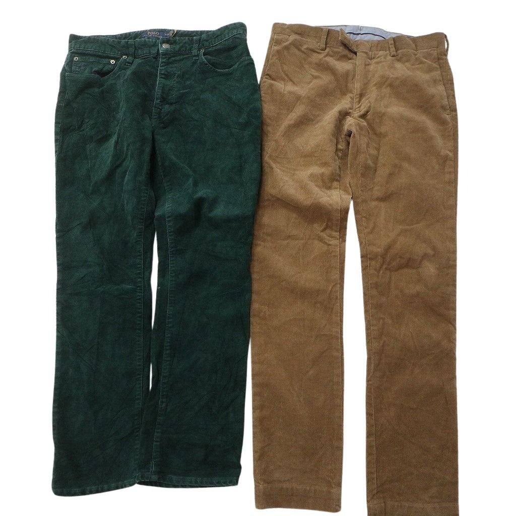古着卸 まとめ売り ラルフローレン コーデュロイ パンツ セット メンズ 30 |33 |34 |35 |36 ブラウン グリーン 古着 NC 9338