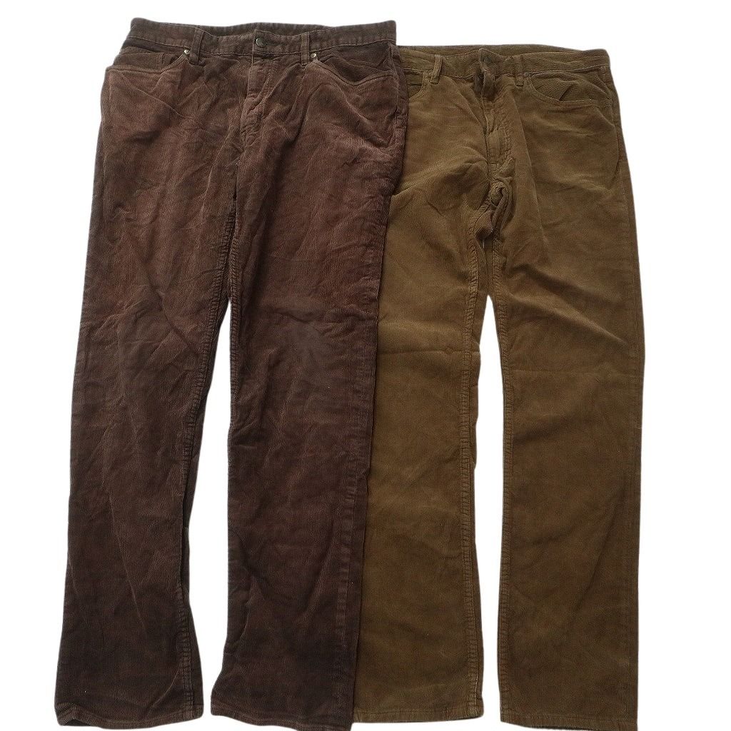 古着卸 まとめ売り ラルフローレン コーデュロイ パンツ セット メンズ 36 |38 |40 ブラウン ストレート 古着 NC 9337