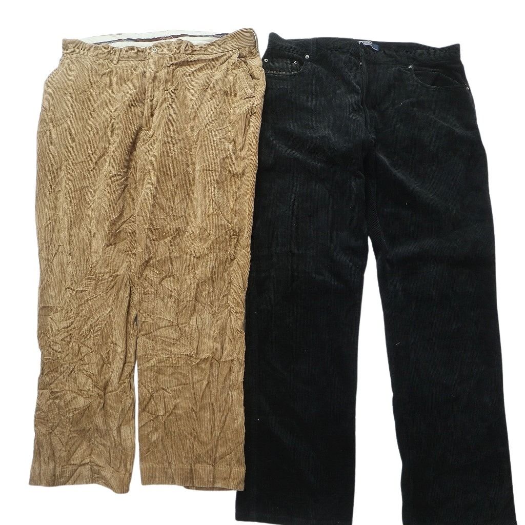 古着卸 まとめ売り ラルフローレン コーデュロイ パンツ セット メンズ 40 |42 |44 ブラウン グリーン 90’s 古着 NC 9336