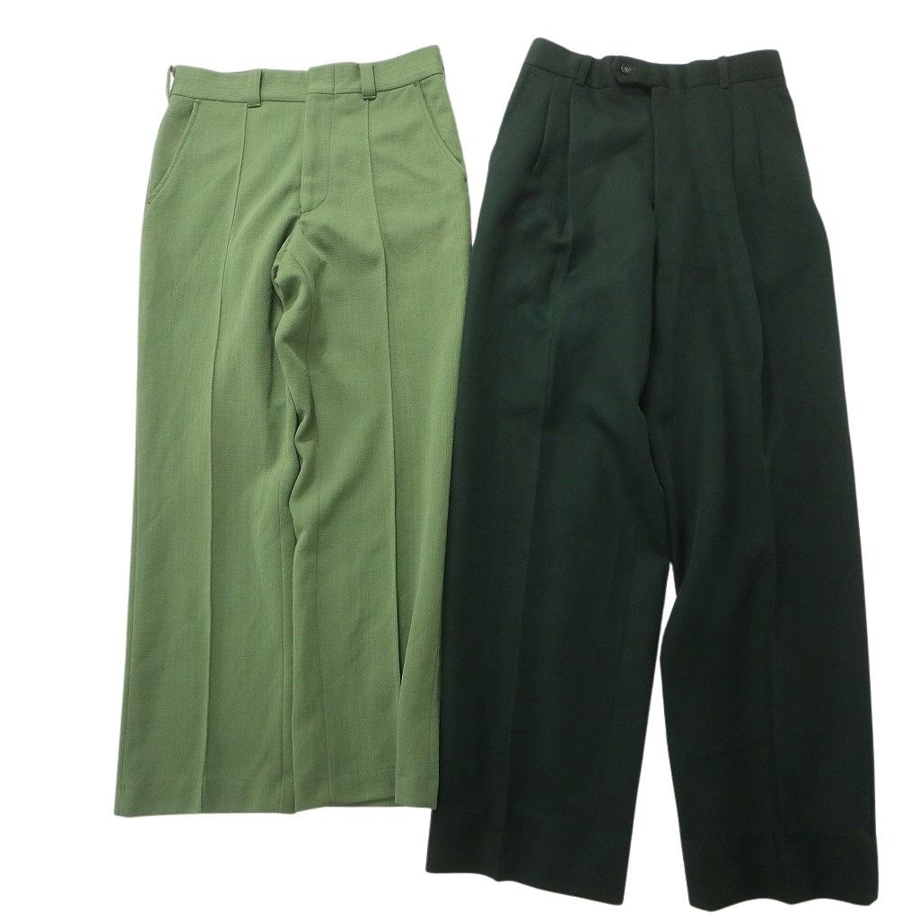 古着卸 まとめ売り スラックス パンツ セット メンズ 28 |30 ツータック ワイド センタープレス 古着 NC 9335 その他 メンズ ファッション