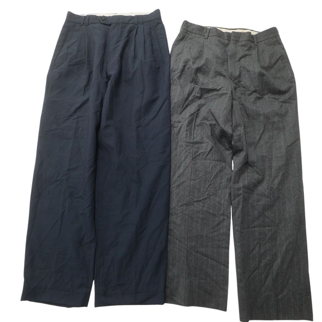 古着卸 まとめ売り スラックス パンツ セット メンズ 30 |31 ツータック ワイド ストレート 古着 NC 9334