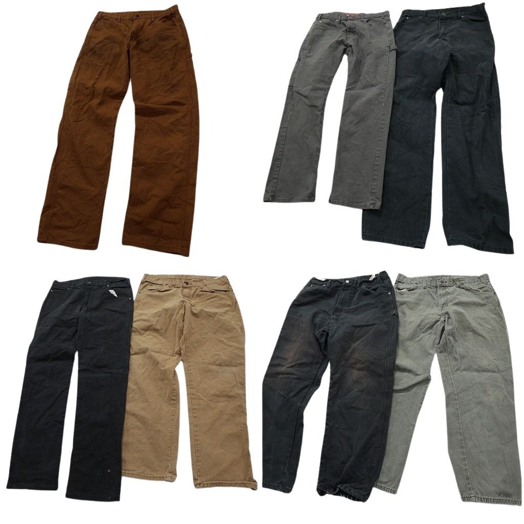 古着卸 ディッキーズ Dickies ダック ペインター パンツ セット メンズ 34 ワーク ストレート 古着 NC 9353