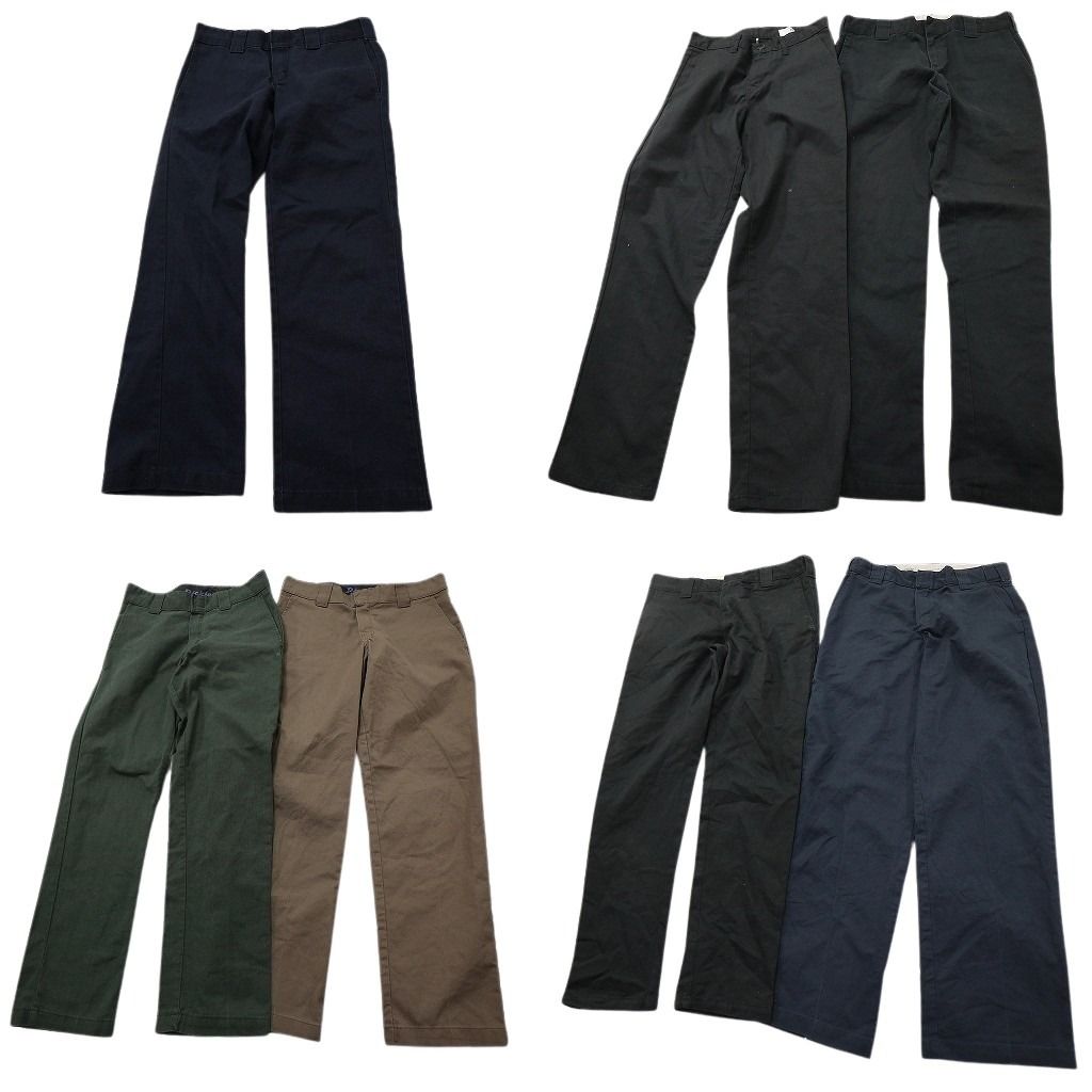 古着卸 まとめ売り ディッキーズ Dickies パンツ セット メンズ 28 |30 |31 ストレート ワーク ブラック 古着 NC 9348