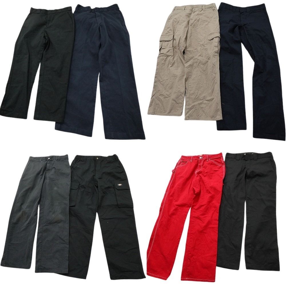 古着卸 ディッキーズ Dickies パンツ セット メンズ 32 ペインター カーゴ ワーク ブラック 古着 NC 9346