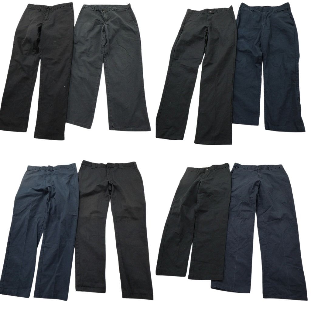 古着卸 ディッキーズ Dickies パンツ セット メンズ 34 ワーク ネイビー ブラック ストレート 古着 NC 9344