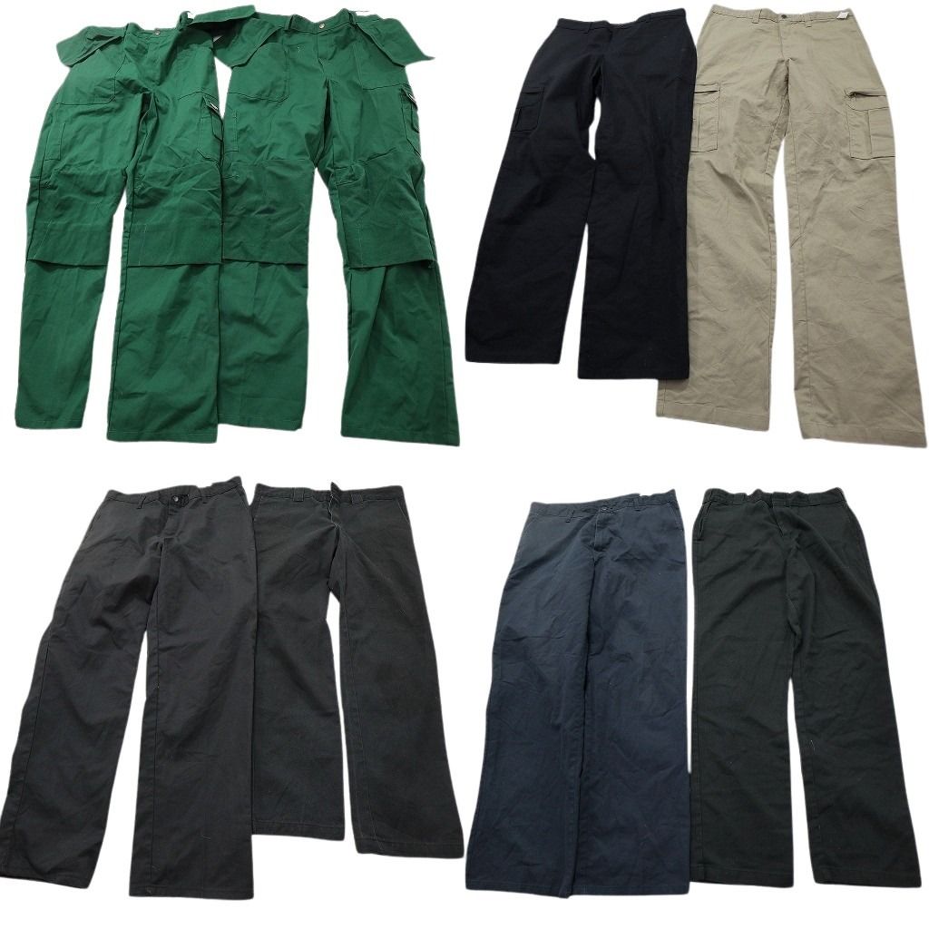 古着卸 まとめ売り ディッキーズ Dickies パンツ セット メンズ 36 カーゴ ブラック ストレート 古着 NC 9341