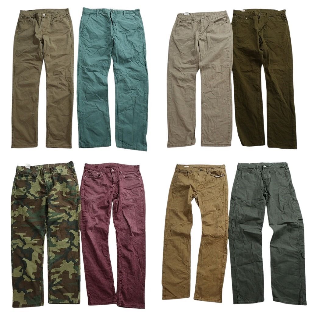古着卸 リーバイス パンツ セット メンズ 30 32 33 34 36 カモ柄 ストレート ベージュ 古着 NC 9376
