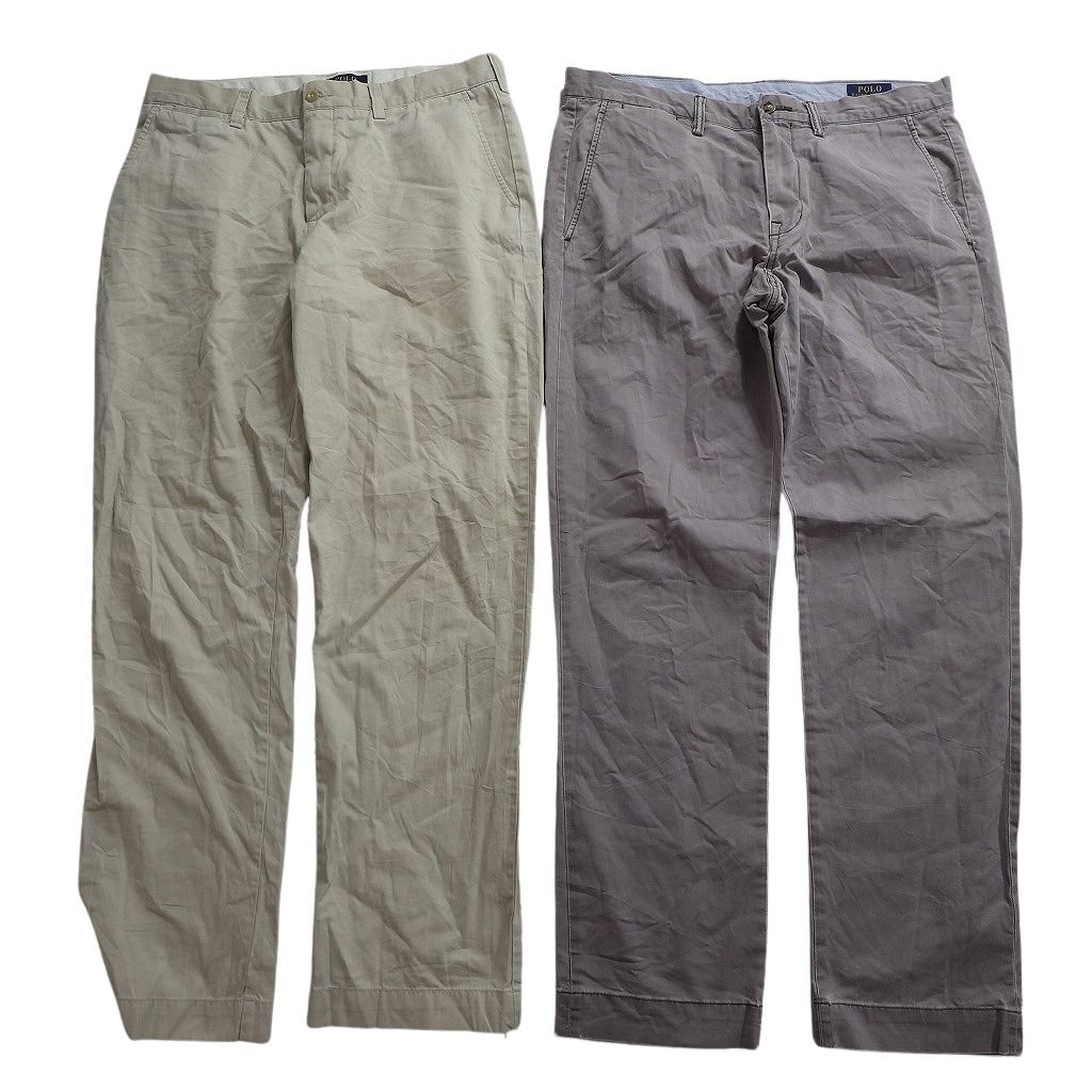 古着卸 まとめ売り ラルフローレン パンツ MIX セット メンズ 34 ポロチノ テーパード ネイビー ベージュ 古着 NC 9370 プチプラ カジュアル