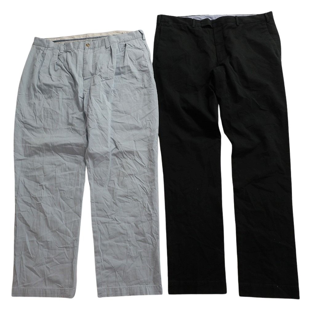 古着卸 まとめ売り ラルフローレン パンツ MIX セット メンズ 38 スラックス 90’s ツータック ブラック 古着 NC 9365
