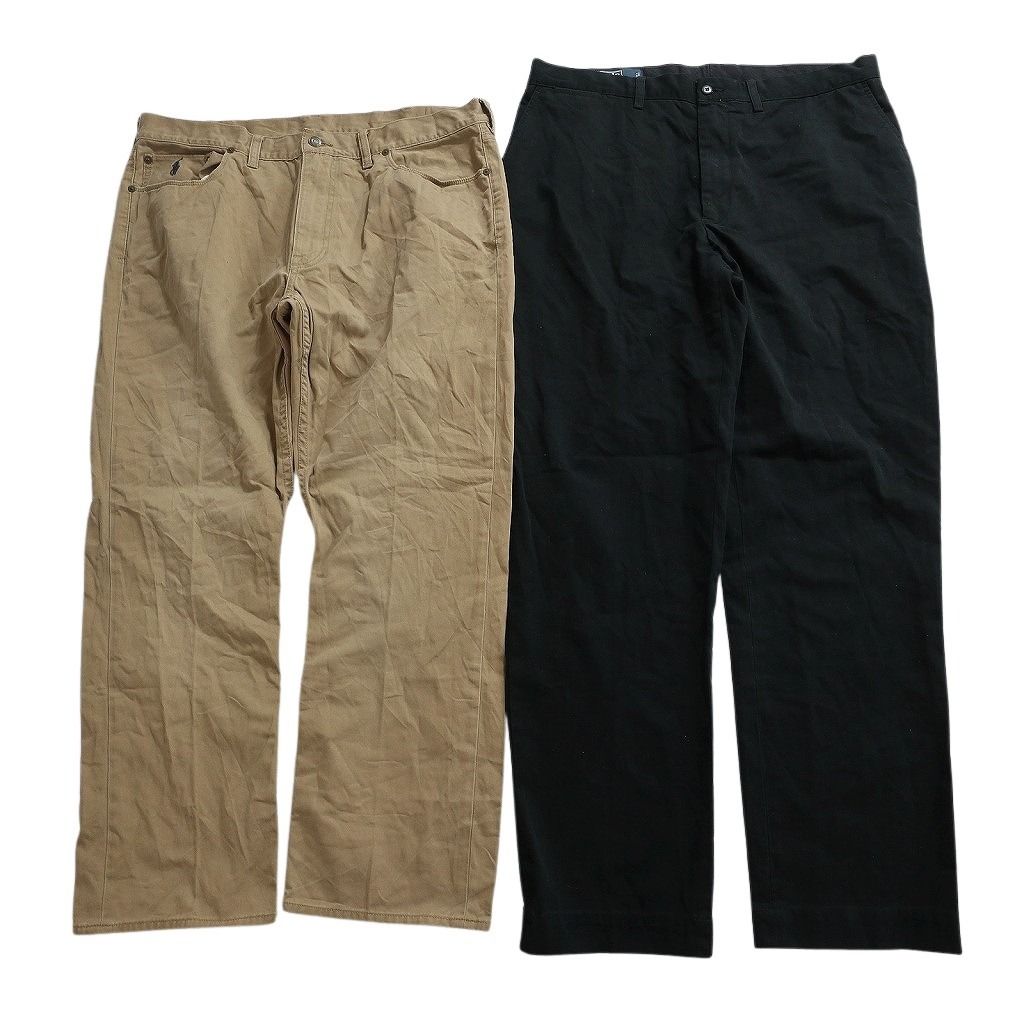 古着卸 まとめ売り ラルフローレン パンツ MIX セット メンズ 38 ポロチノ テーパード ネイビー ベージュ 古着 NC 9364
