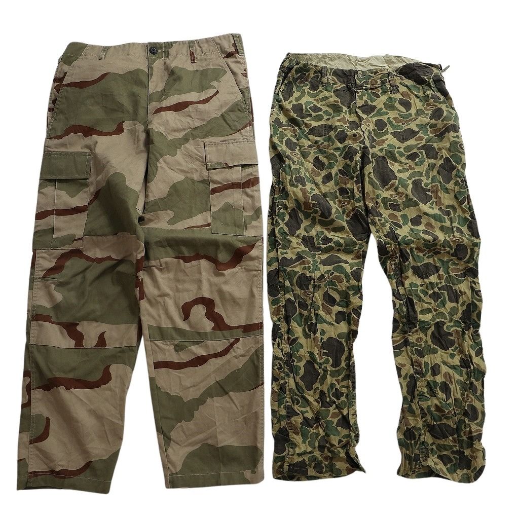 古着卸 まとめ売り 迷彩柄 パンツ セット メンズ M |34 |36 カーゴパンツ ストレート ミリタリー 古着 NC 9362