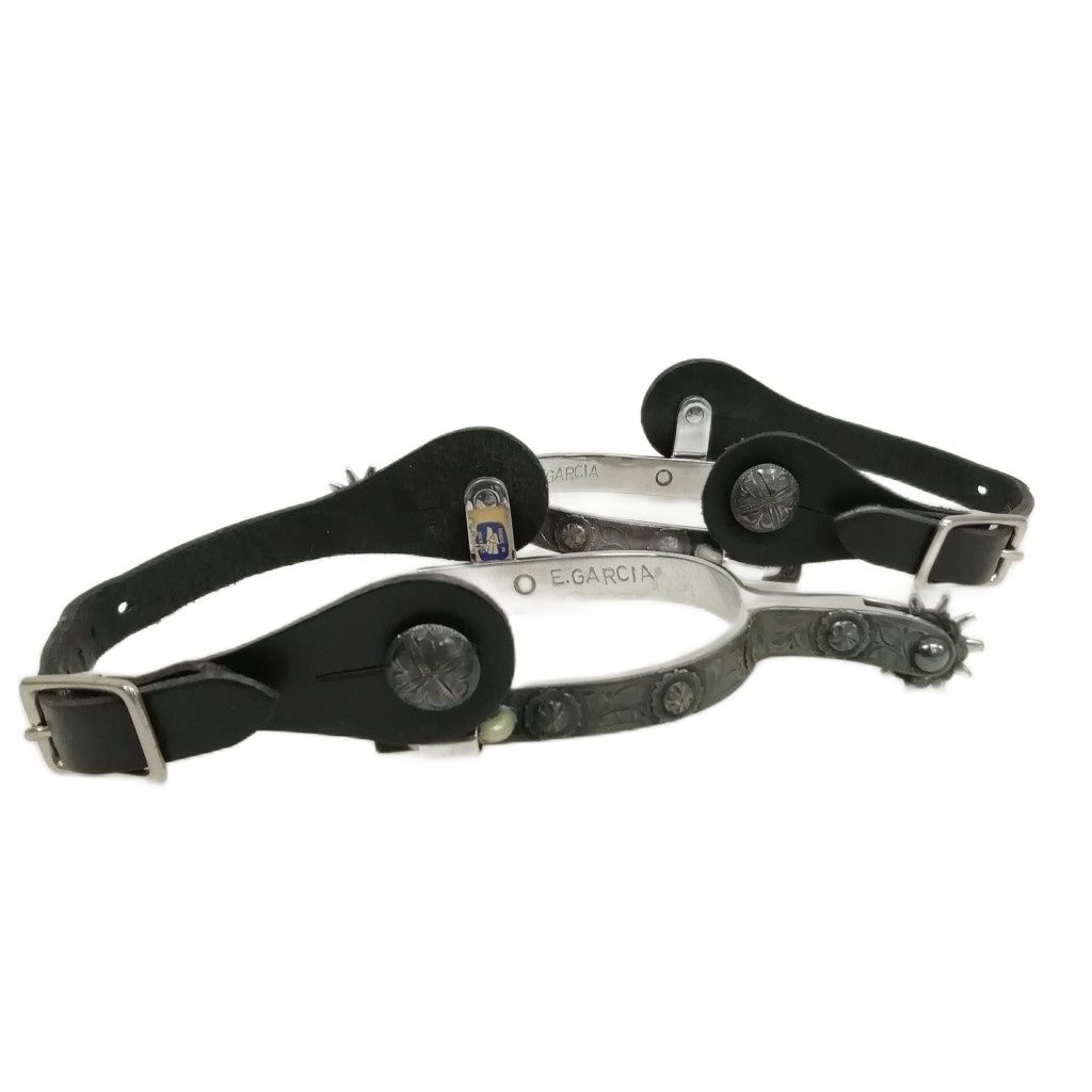 E GARCIA 彫金 拍車 スパー ウエスタン カウボーイ