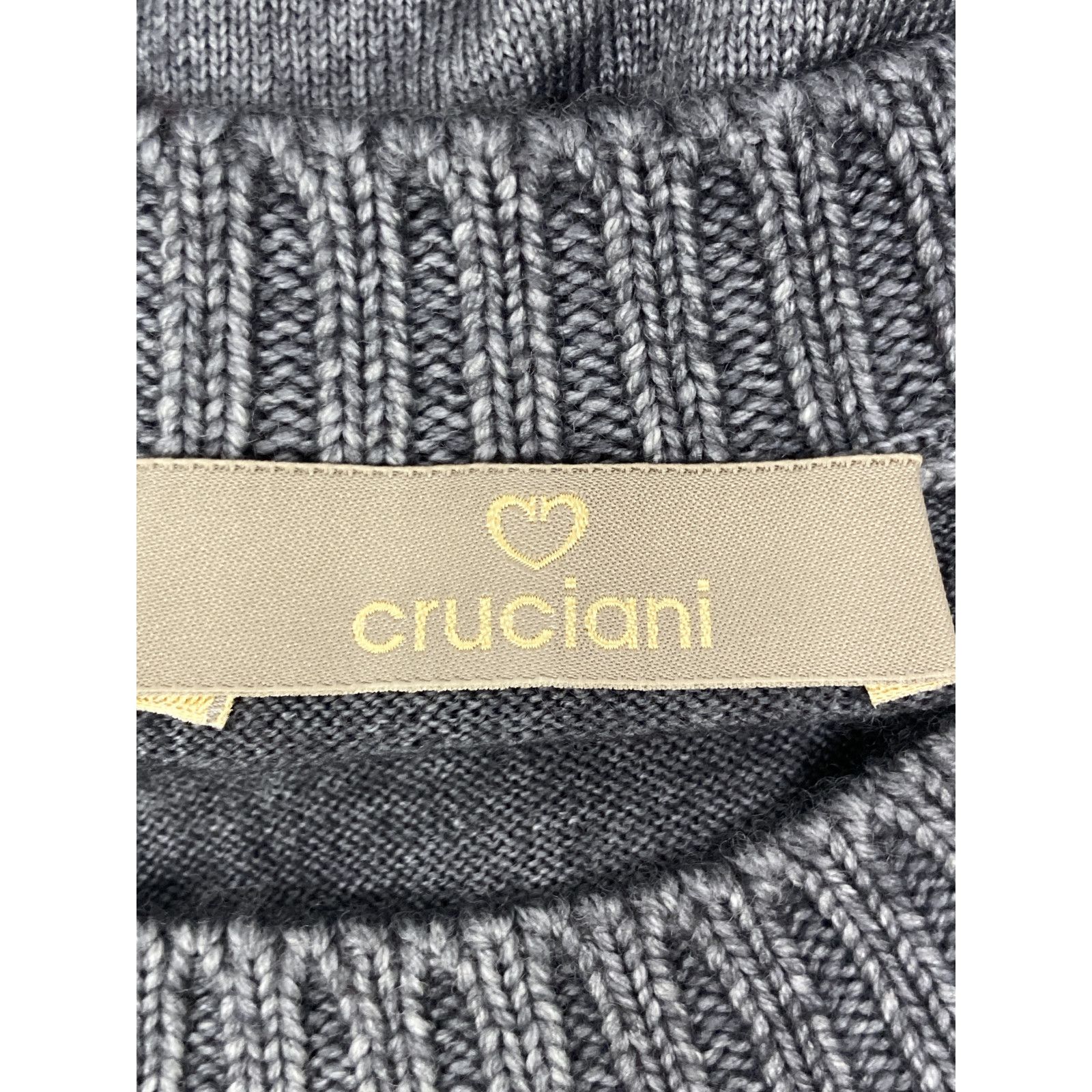 Cruciani クルチアーニ ｸﾞﾚｰ ｳｰﾙ 長袖ﾆｯﾄ 48 - メルカリ