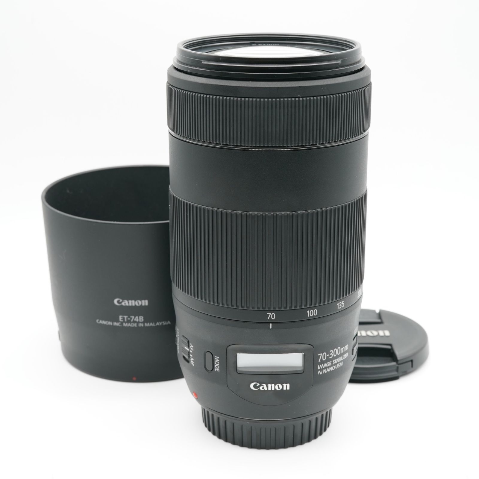 ほぼ キヤノン CANON EF 70-300 mm F 4-5.6 IS II USM あると嬉しい フード付