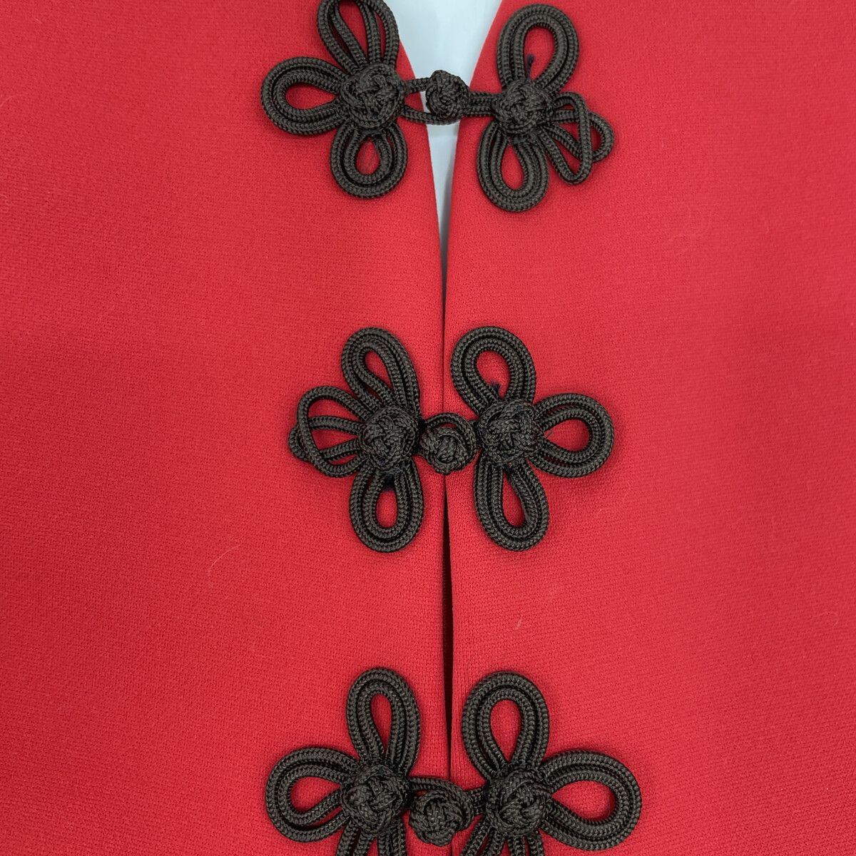  TAM ヴィヴィアンタム ﾚｯﾄﾞ CHINA BUTTON JUMPER DRESS 38 その他 ワンピース