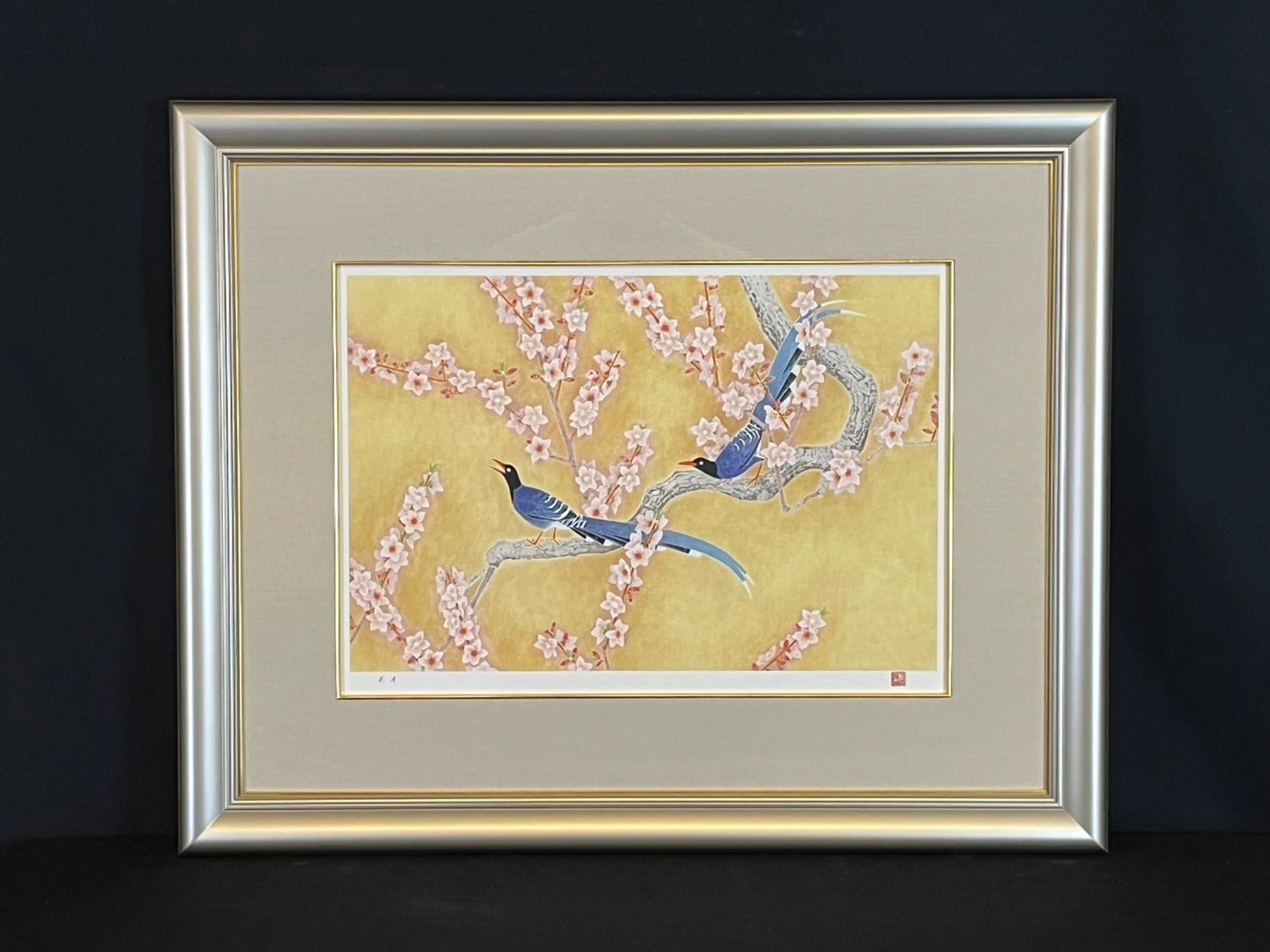 上村松篁「春輝」リトグラフ 共シール EA版 文化勲章 文化功労者 日本