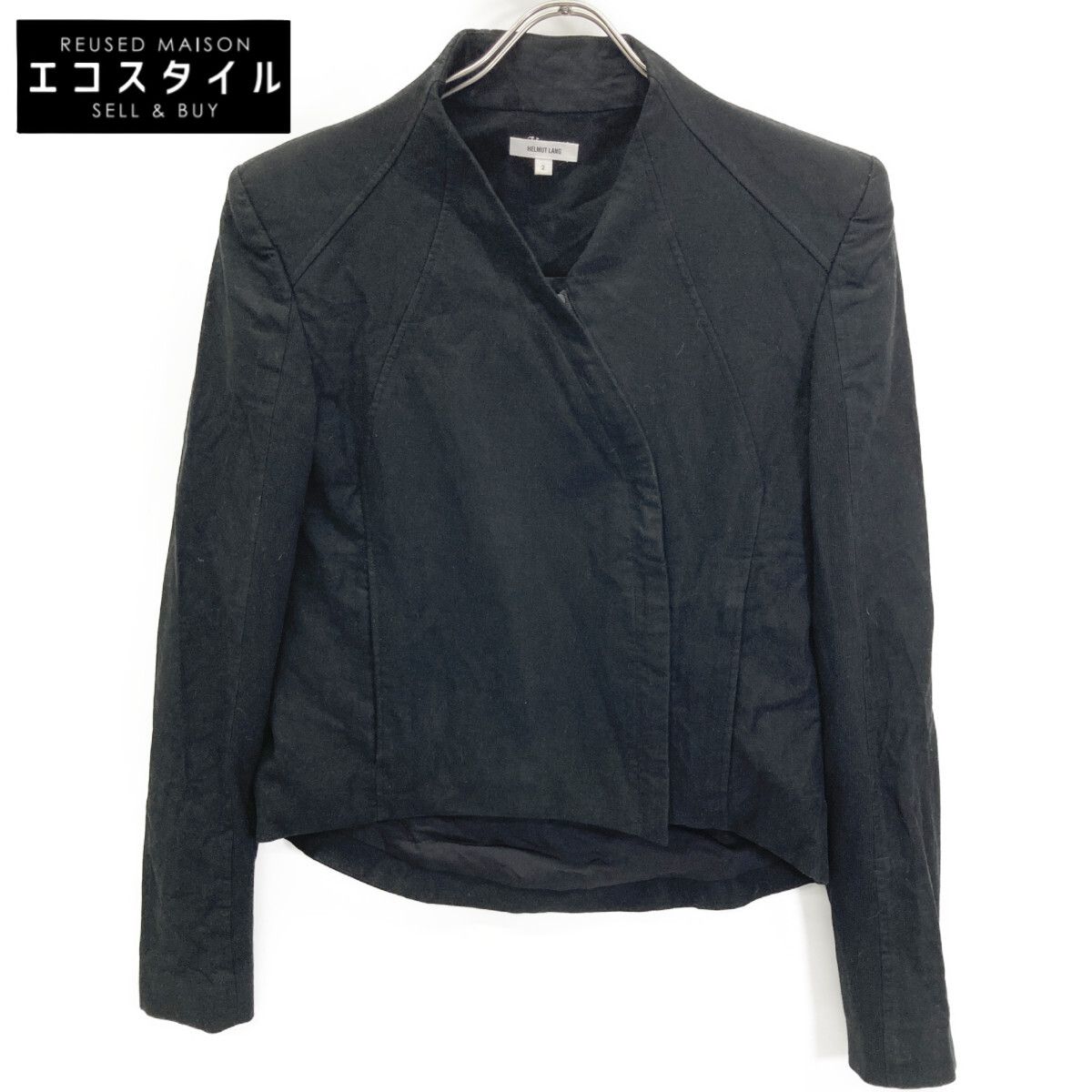 HELMUT LANG ヘルムートラング ﾌﾞﾗｯｸ 1304933 ｱｼﾝﾒﾄﾘｰ ｶｰﾌﾞﾃﾞｻﾞｲﾝ