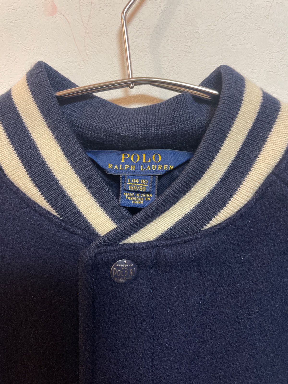 POLO RALPH LAUREN ポロラルフローレン スタジャン ビッグポニー 紺