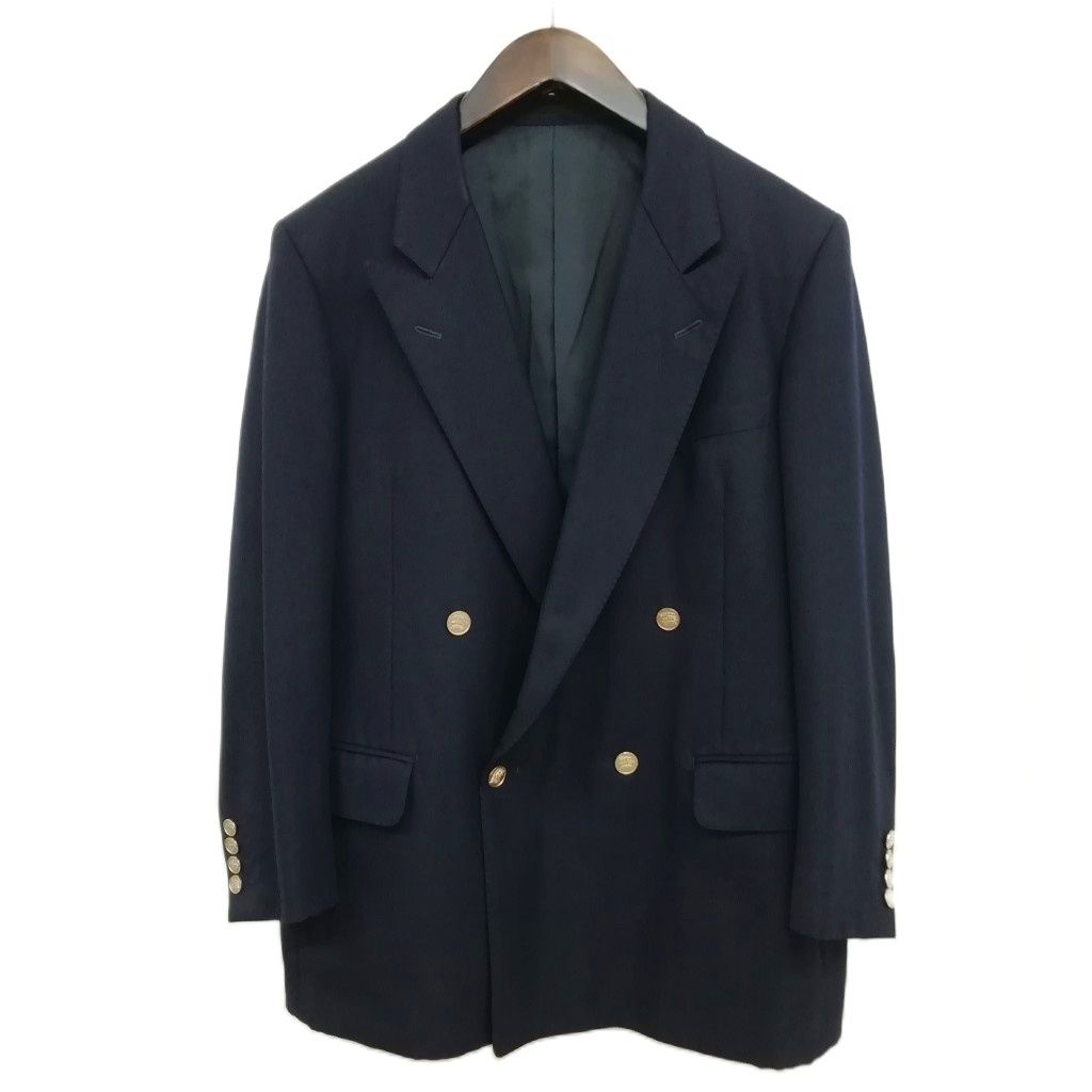 Burberry バーバリー ブレザー　紺ブレ　テーラードジャケット ダブル バーバリーズ Burberrys 金ボタン ダブル 4B ジャケット テーラード