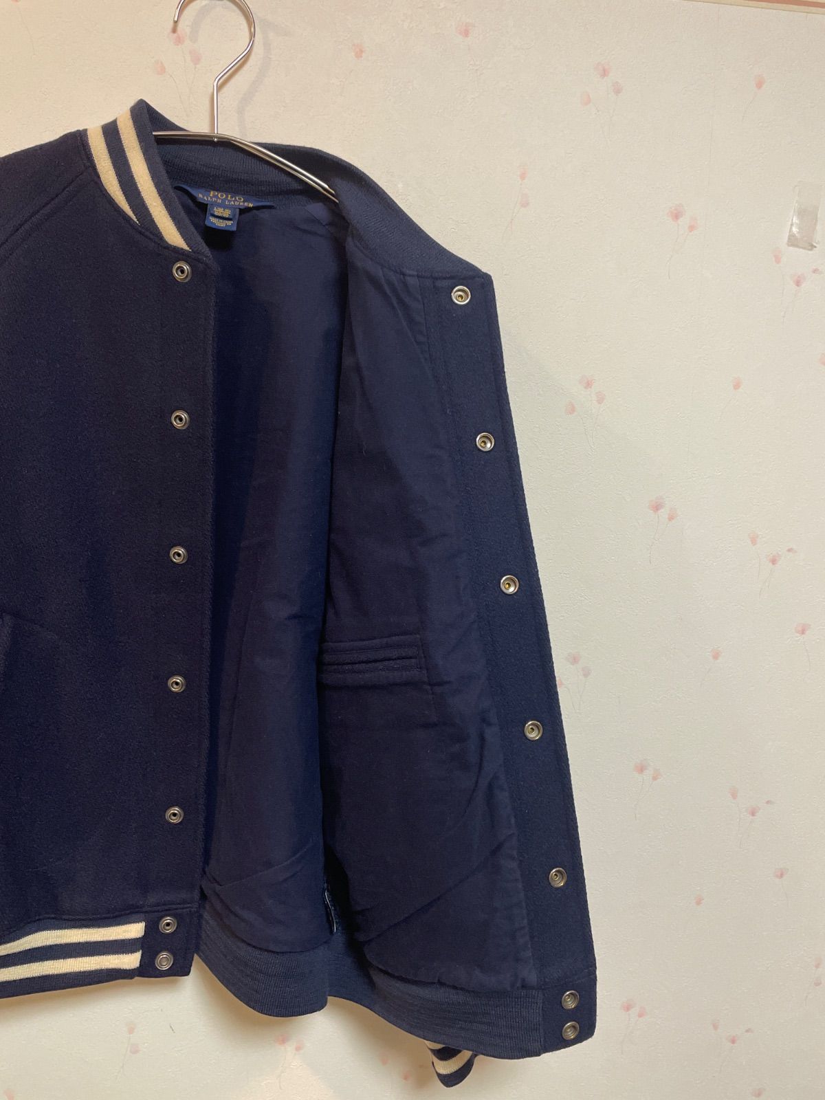 ポロ　ラルフローレン　ネイビー スタジャン　美品　150 M ビッグポニー ポロ ラルフローレン ネイビー スタジャン 美品 150 M ビッグポニー