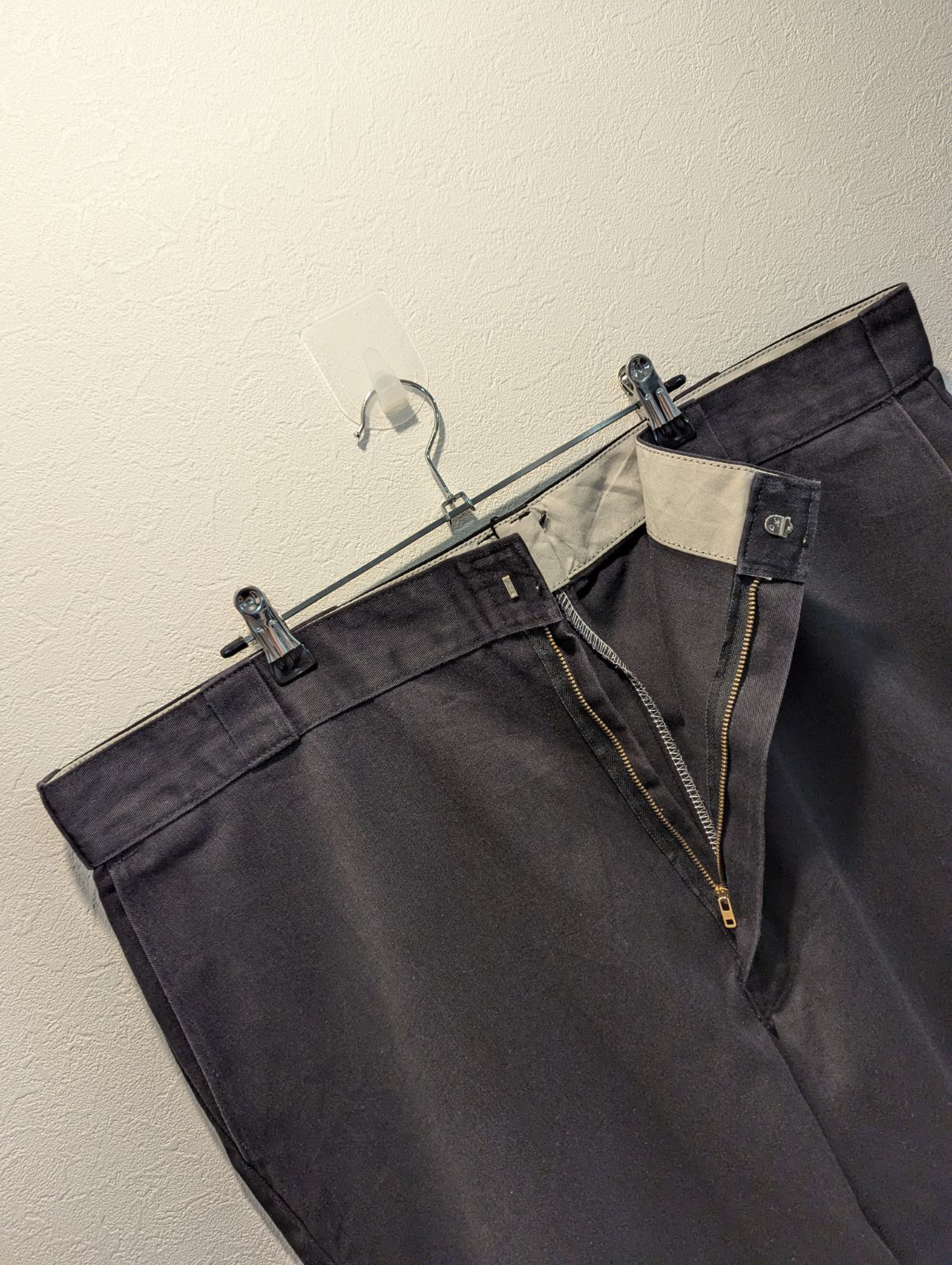90s USA製 Dickies ディッキーズ ワークパンツ 874 ブラック TALON