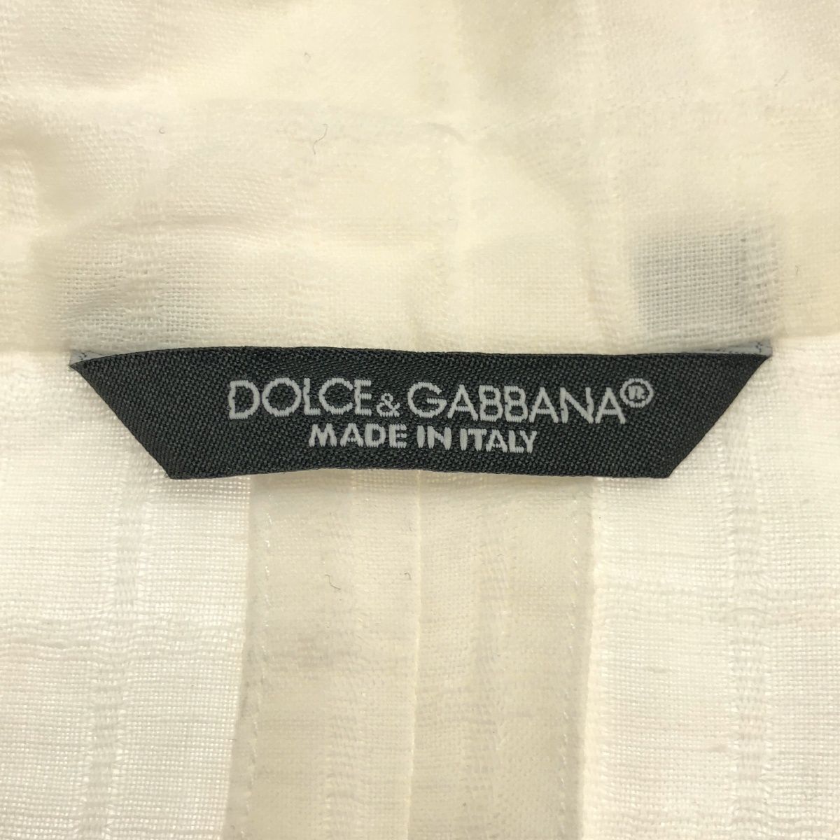 DOLCE&GABBANA ドルチェ＆ガッバーナ リネンテーラードジャケット
