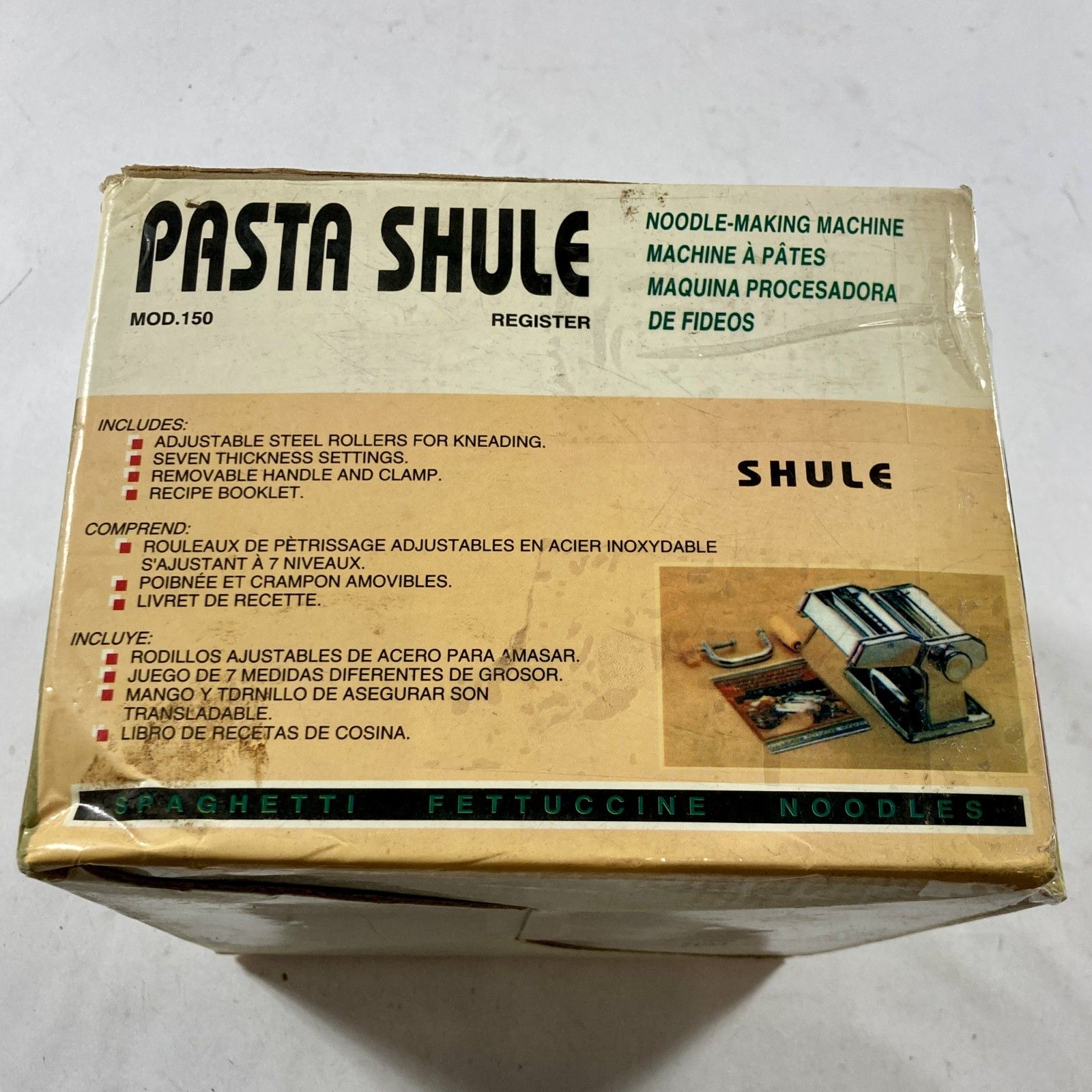 ☆ PASTA SHULE パスタマシーン MOD.150 手動式 製麺機 手回し 家庭用 