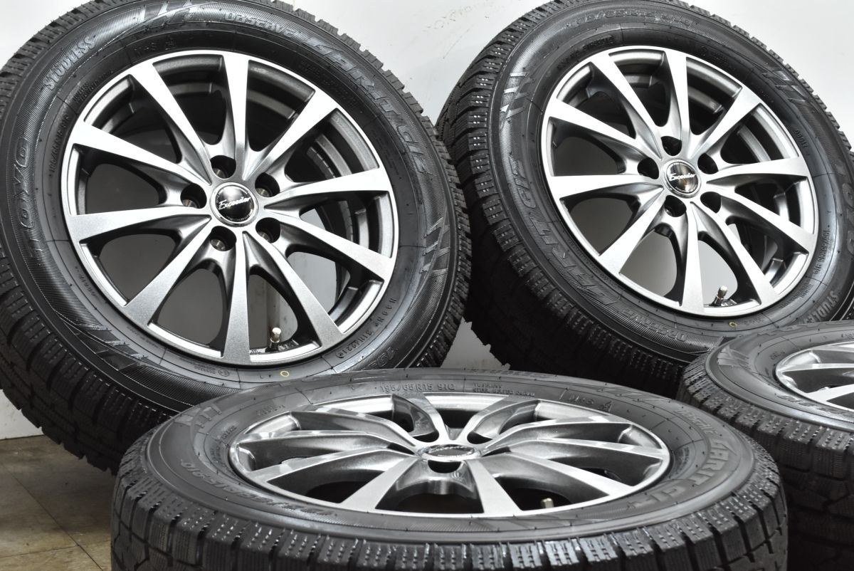 イボ付き 超バリ溝 エクシーダー 15 in 6 J 43 PCD 100 トーヨー オブザーブ ガリット GIZ 195 65 R プリウス ウィッシュ インプレッサ