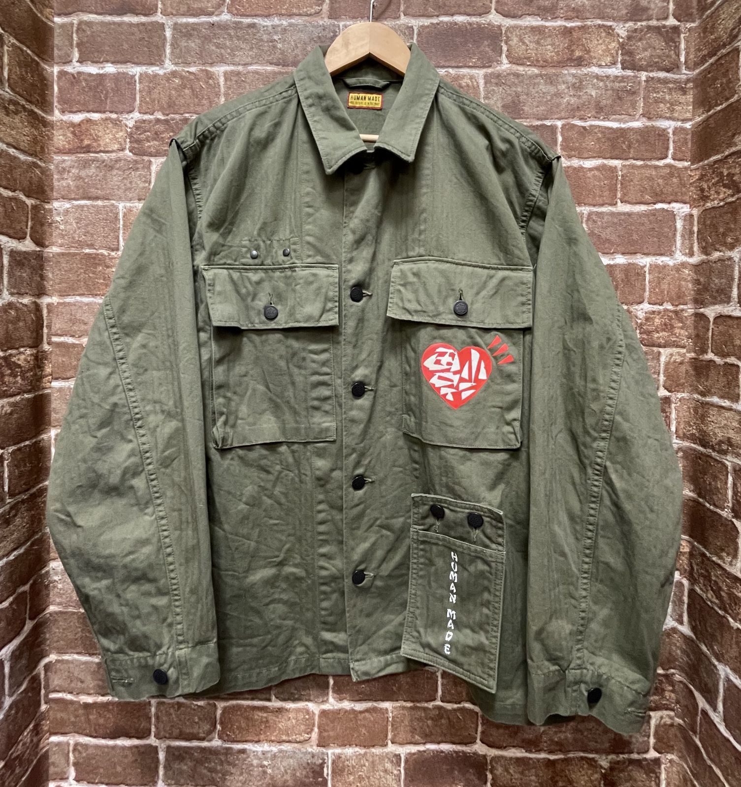 human made ミリタリーシャツ hm29sh004 MADE HUMAN ミリタリーシャツ